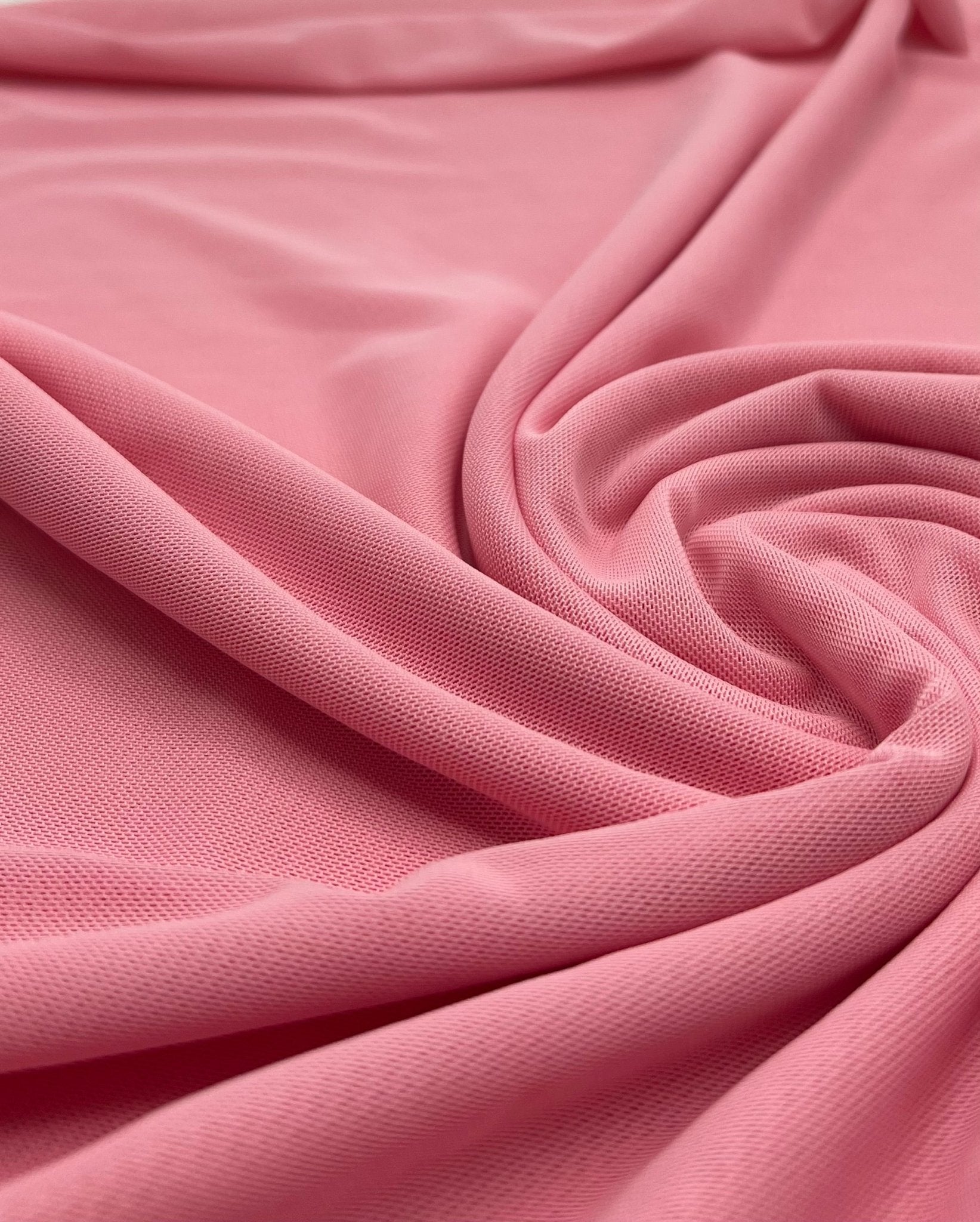 Plain Baby Pink Mesh Fabric Stretch - T9 Fabrics